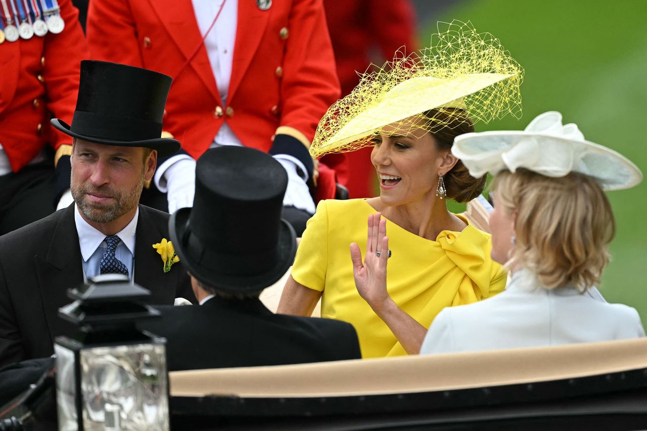 Prince William, Prince of Wales and Catherine, Princess of Wales on day two of the Royal AscotCredit: JUSTIN TALLIS / AFP via Getty