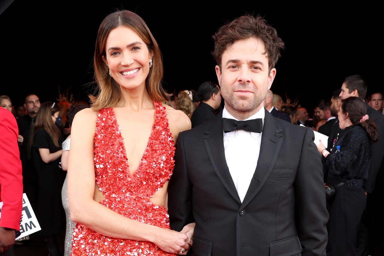 Mandy Moore and Taylor Goldsmith attend the 29th Annual Critics Choice Awards at Barker Hangar on January 14, 2024 in Santa Monica, California.Credit: Monica Schipper/GA/The Hollywood Reporter via Getty