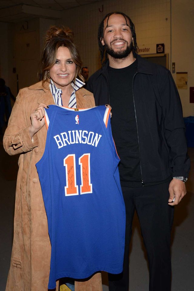 Mariska Hargitay and Jalen Brunson at Madison Square Garden in February 2024.Credit: Michael Simon/Shutterstock