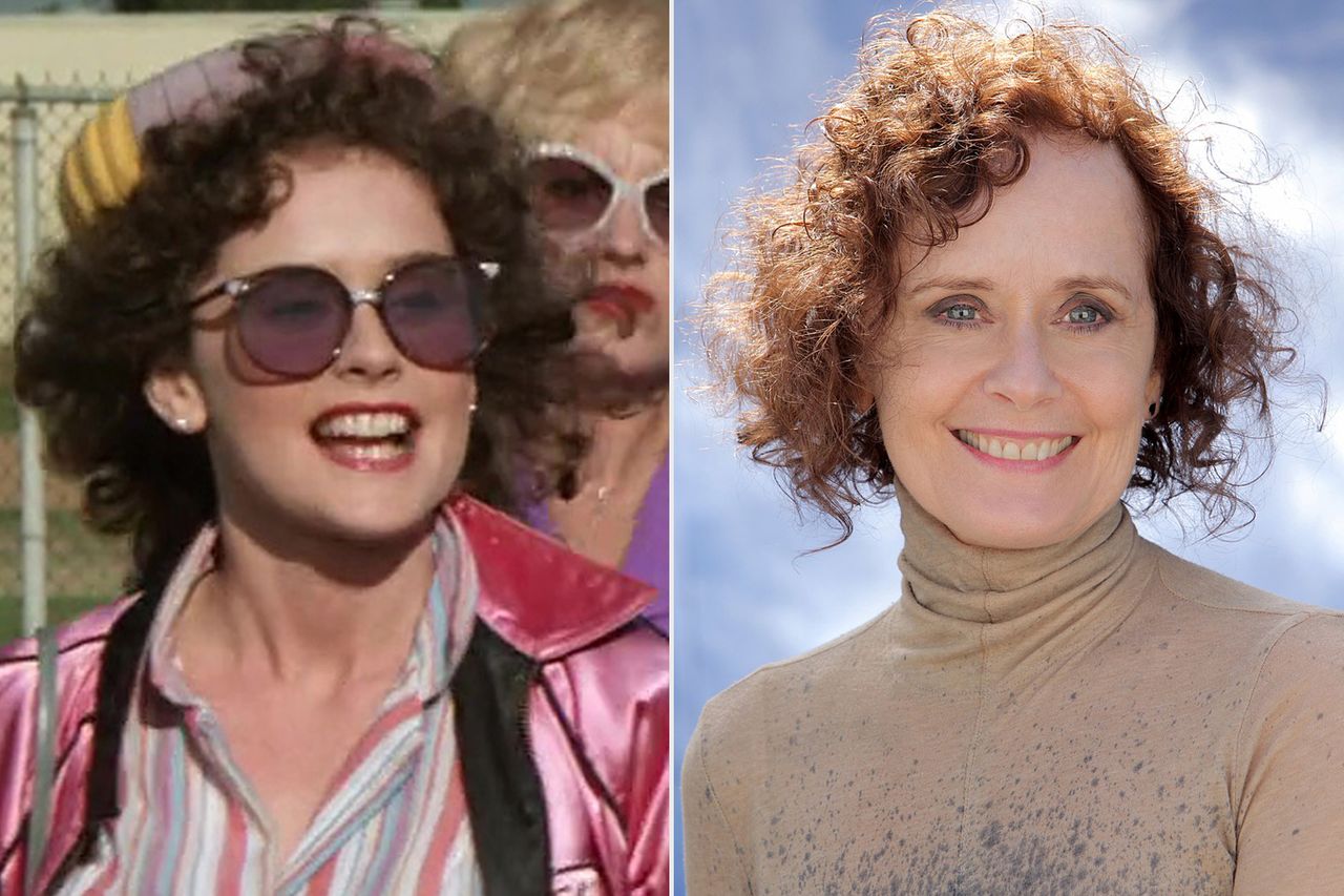 From left: Maureen Teefy as Sharon Cooper in 1982's 'Grease 2'; Maureen Teefy in a photo shared on Facebook on May 18, 2015Credit: Paramount Pictures; Maureen Teefy Facebook