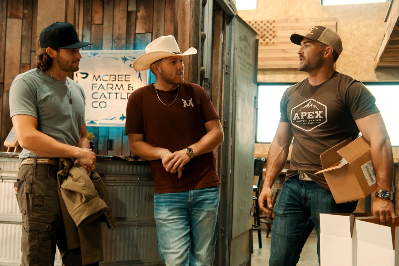 Jesse McBee, Cole McBee, and Steven McBee Jr. on 'The McBee Dynasty: Real American Cowboys'Credit: PEACOCK