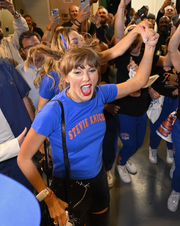 Taylor Swift after Game 4 of the NBA Finals between the San Antonio Spurs and the New York Knicks in N.Y.C. on June 10, 2026Credit: David Dow/NBAE via Getty