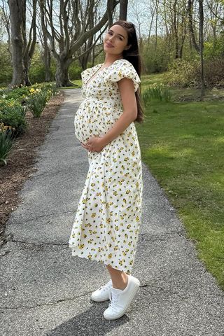 Olivia Culpo in May 2025 while pregnant with ColetteCredit: Olivia Culpo/Instagram