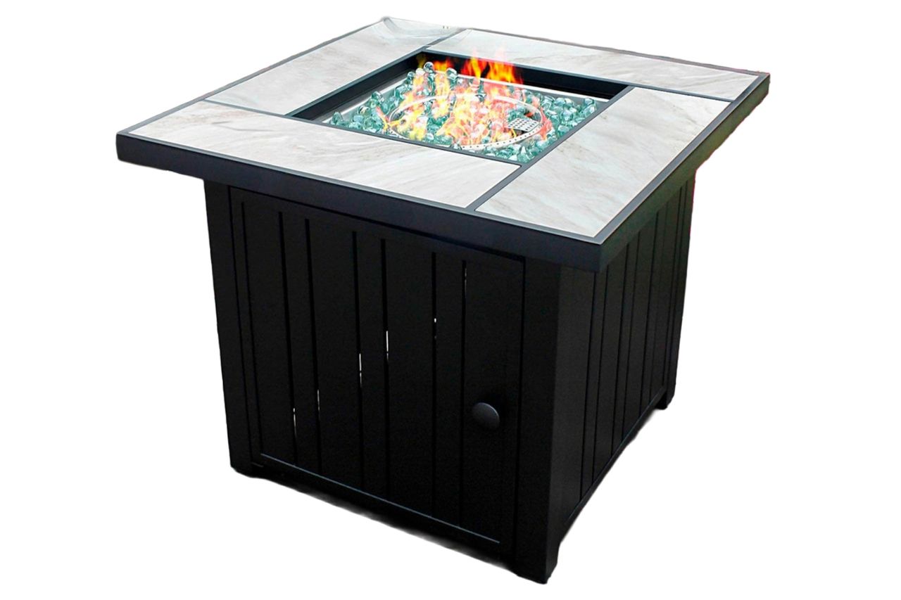 Outvue 30 Propane Fire Pit With Real Ceramic Tabletop 50000 Btu Gas Firepit Table With Lid Glass Rock Outdoor Fire Pit For Dining Or Party Firepit For Outside Patio Garden Yard Credit: Upload