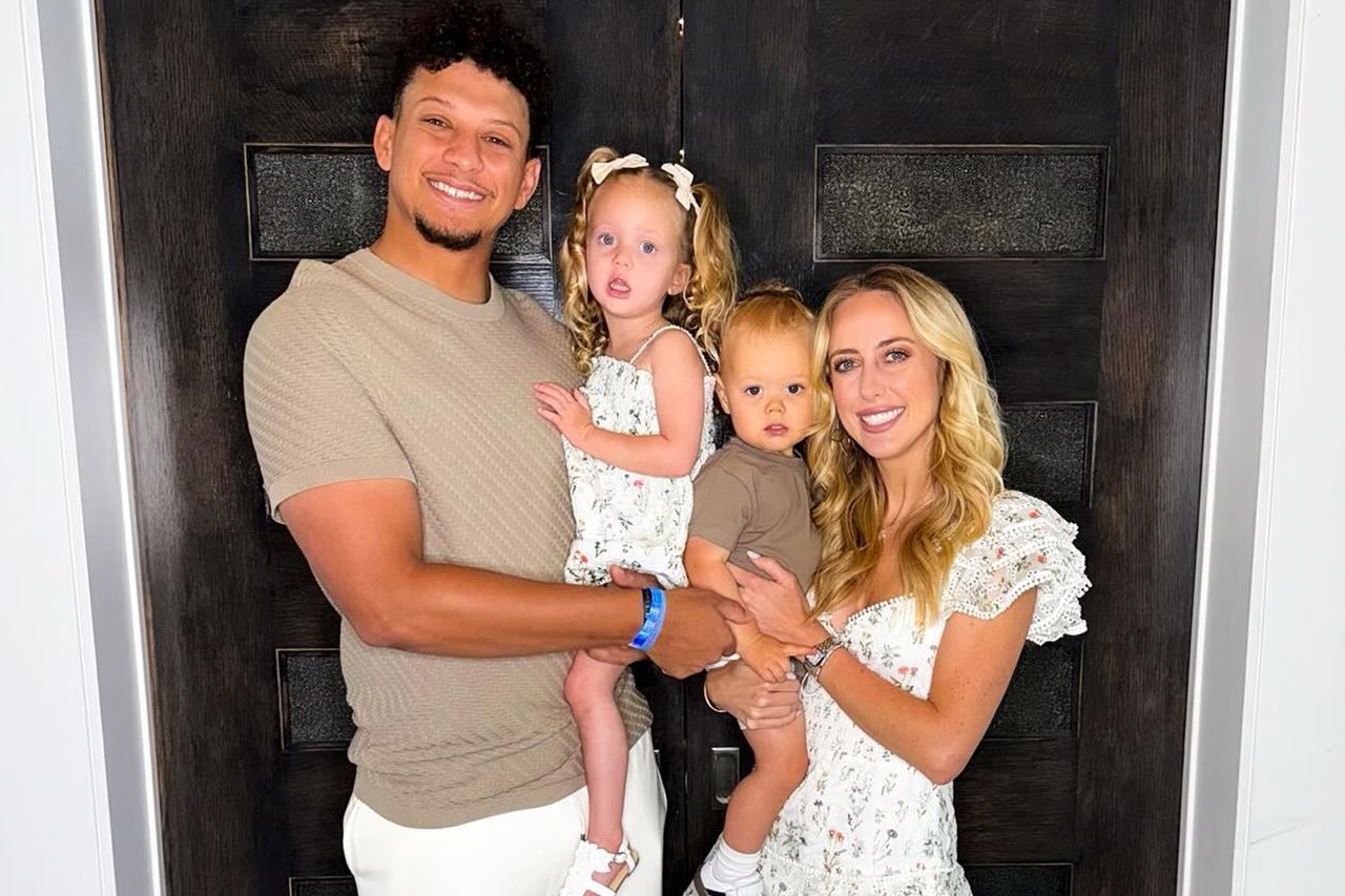 Patrick and Brittany Mahomes with daughter Sterling and son Bronze in May 2024Credit: Brittany Mahomes/Instagram