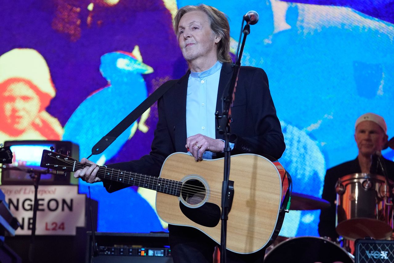 Paul McCartney performs on 'Saturday Night Live' on May 16, 2026Credit: Lloyd Bishop/NBC via Getty