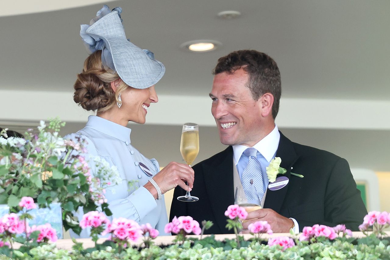 Harriet Sperling and Peter Phillips attend day one of Royal Ascot 2026 at Ascot Racecourse on June 16, 2026 in Ascot, England.Credit: Chris Jackson/Getty