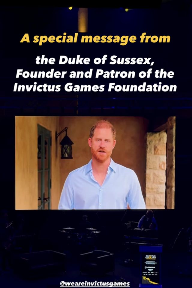 Prince Harry in a video message shared at the 2026 Invictus Germany Sports Festival on June 13Credit: Credit - invictusgames2023/Instagram