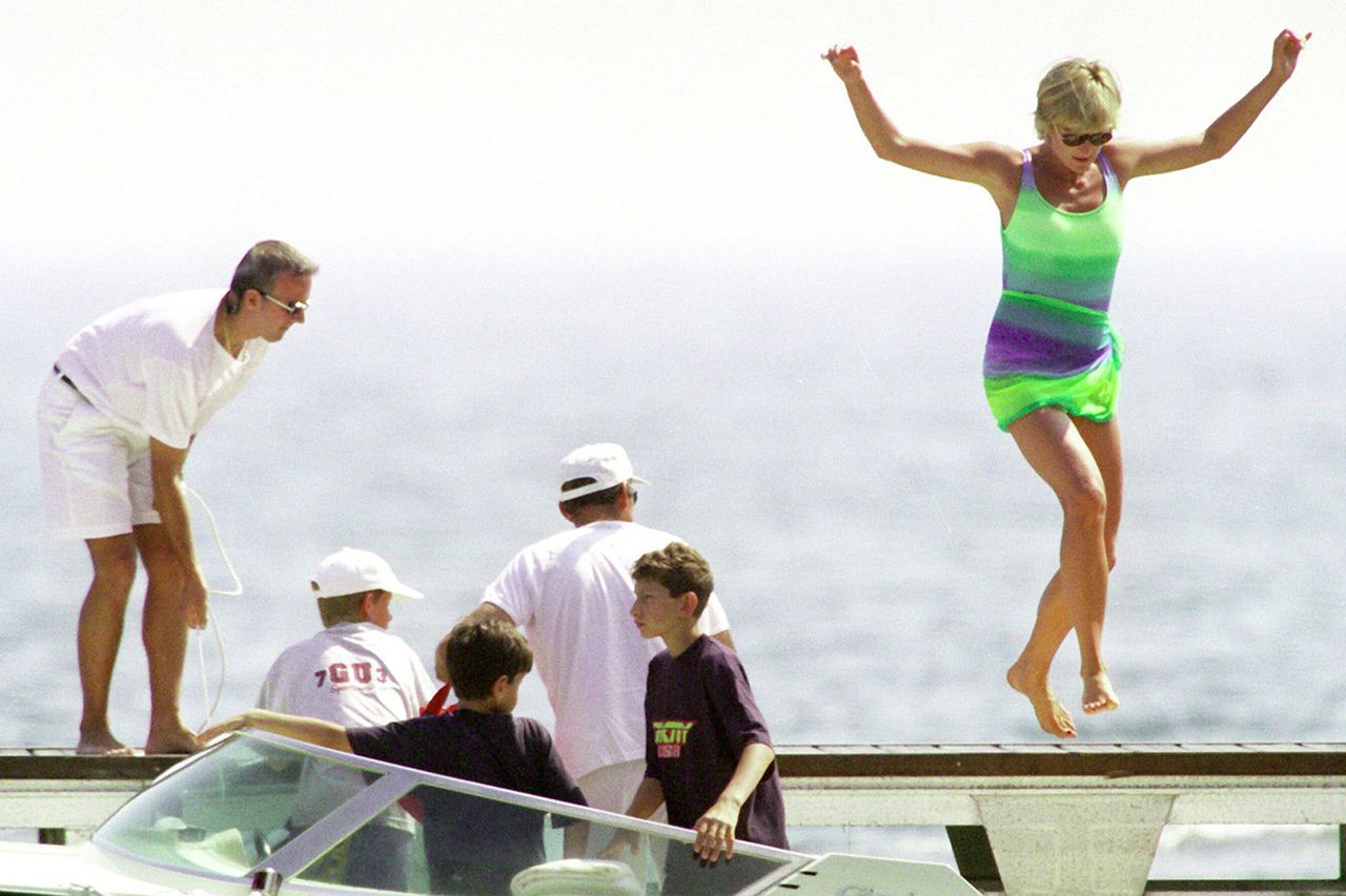 Diana, Princess Of Wales is seen in St Tropez in the summer of 1997, shortly before Diana and boyfriend Dodi were killed in a car crash in Paris on August 31, 1997. The inquests into both of their deaths are due to start in early 2004 Princess Diana is seen in St Tropez in the summer of 1997Credit: Michel Dufour/WireImage
