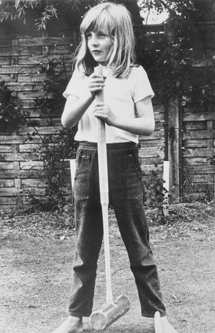 Little Lady Diana. Itchenor, England: Lady Diana Spencer is to be 20 July 1. She and Britain's Prince Charles are to marry. In this picture, taken in summer, 1970, a barefoot Lady Diana poses with a croquet mallet while on holiday in Itchenor, West Sussex. Princess Diana in 1970Credit: Bettmann/Getty