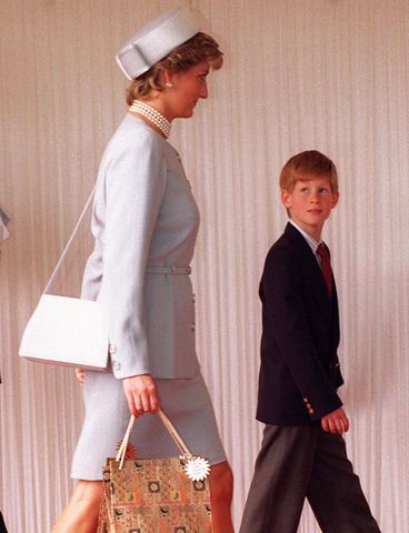 Prince Harry Walks With His Mother Princess Diana After Ve Commemorative Event In Hyde Park Prince Harry walks with his mother after Ve Commemorative Event In Hyde ParkCredit: Tim Graham Photo Library via Getty