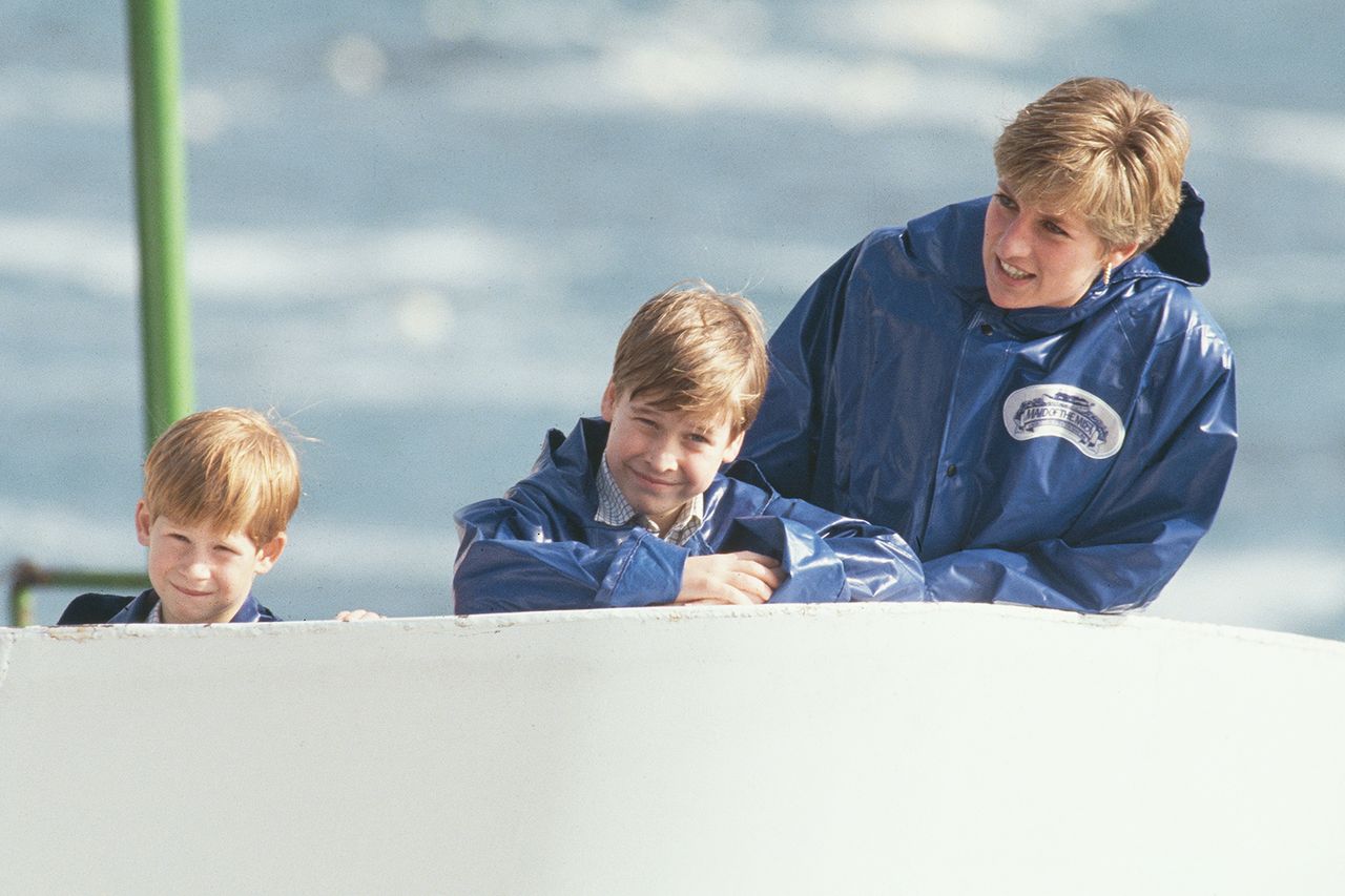 Diana, Princess of Wales (1961 - 1997) takes her sons Prince William and Prince Harry for a ride on the vessel 'Maid of the Mist' at Niagara Falls, during an official visit to Canada, 26th October 1991. Princess Diana takes her kids for a ride on the vessel 'Maid of the Mist' at Niagara FallsCredit: Jayne Fincher/Princess Diana Archive/Getty