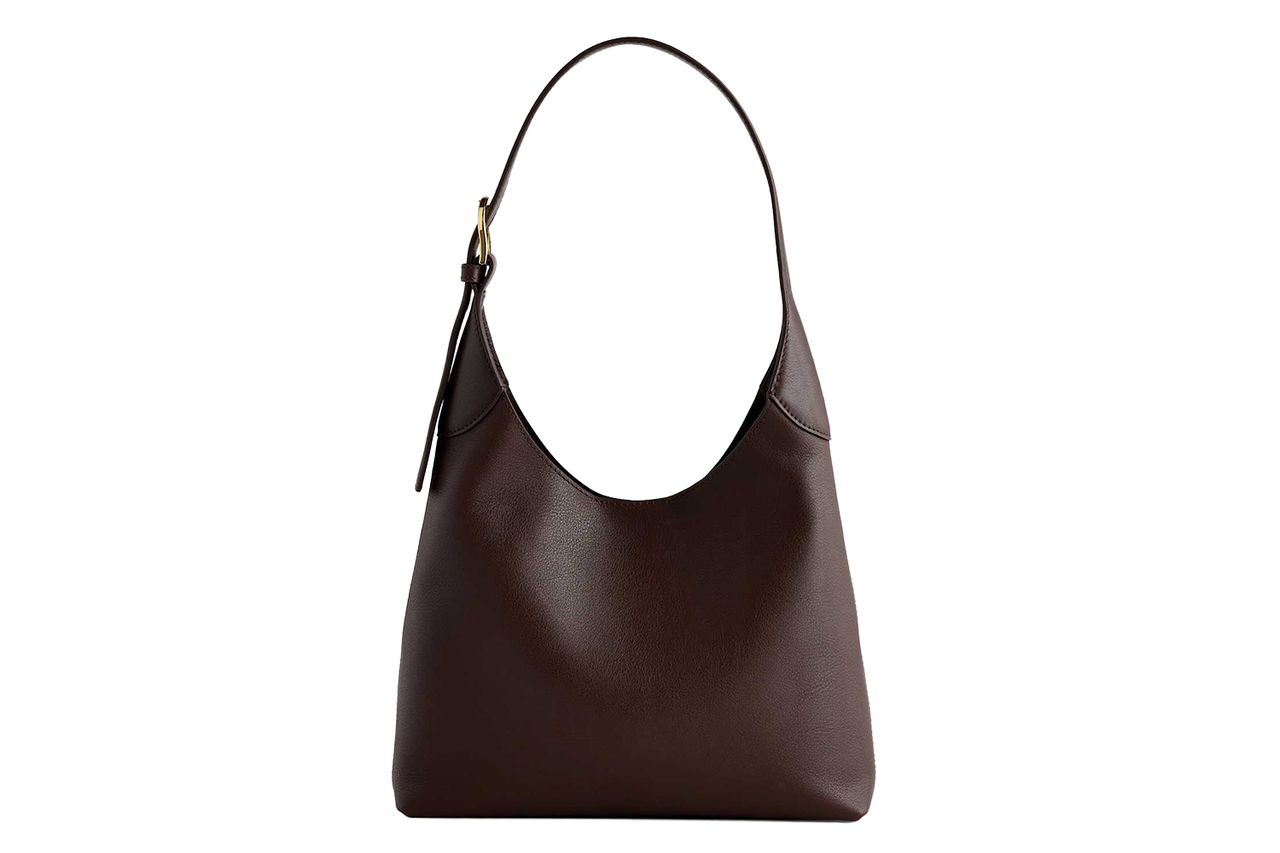 Full-Grain Leather Small Shoulder Bag Credit: Quince