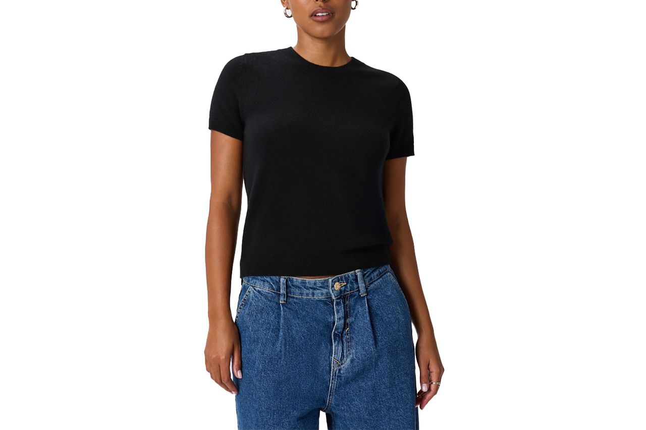 Mongolian Cashmere Tee Credit: Quince