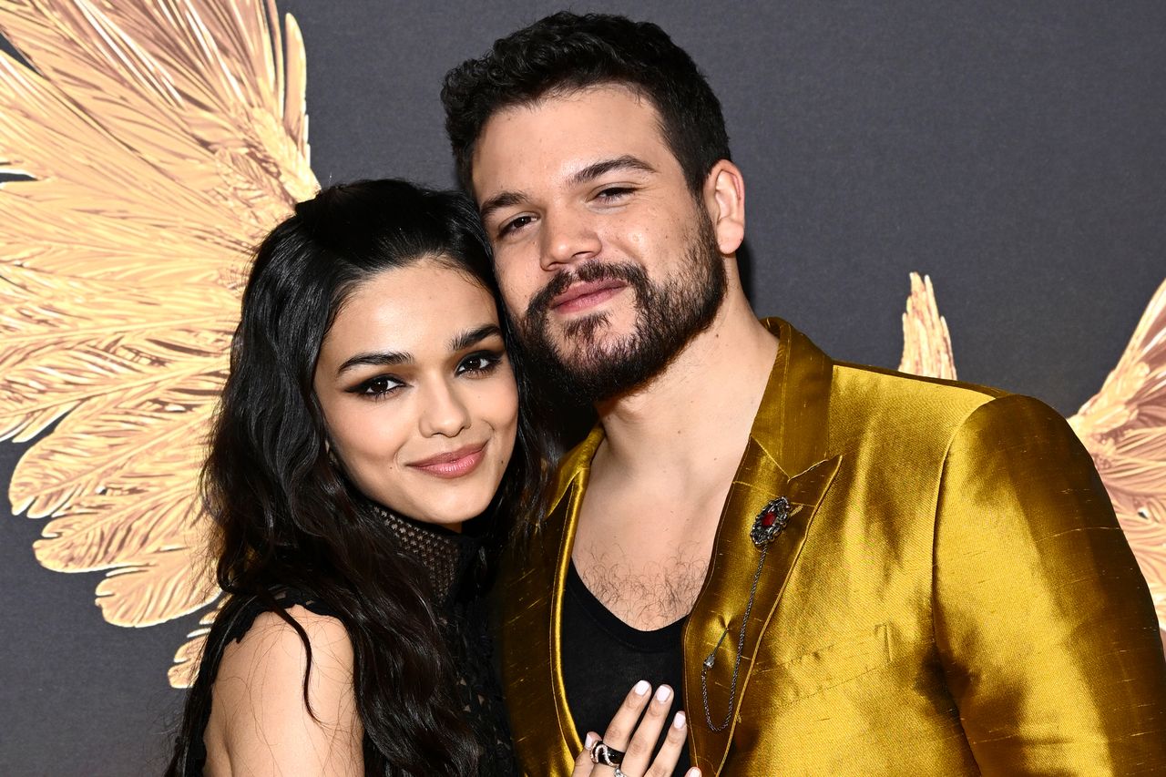 Rachel Zegler and Josh Andrés Rivera at the premiere of 'The Hunger Games: The Ballad of Songbirds & Snakes' in November 2023Credit: Gareth Cattermole/Getty