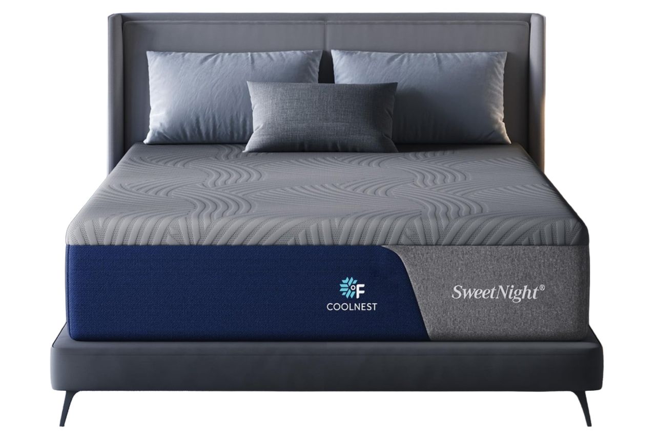 Sweetnight CoolNest 14 Inch King Size Mattress, Cooling King Memory Foam Mattress for Cool Night Sleep, 5-Zone Ergo Support for Pressure Relief, Medium, CertiPUR-US Certified Credit: Amazon