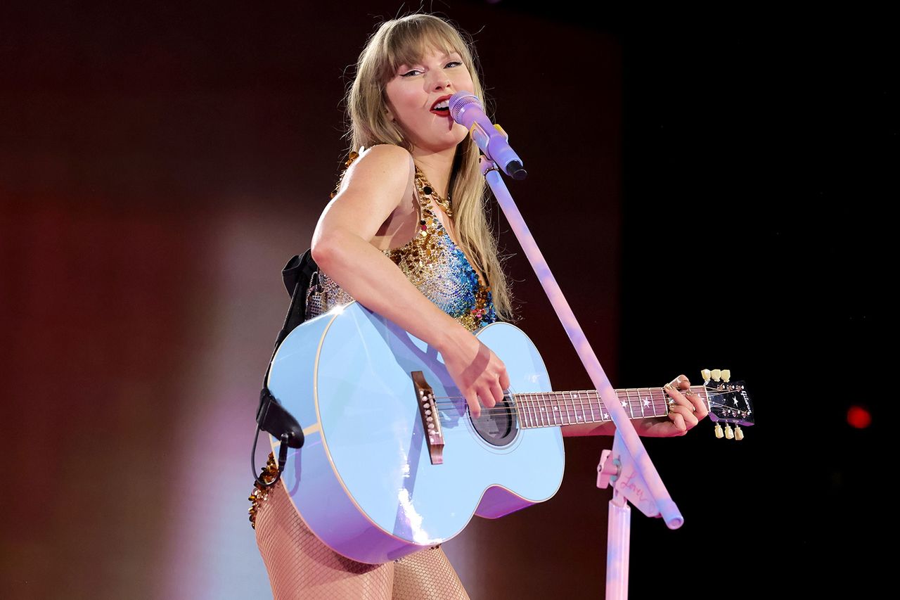 Taylor Swift performs onstage during The Eras TourCredit: Kevin Winter/TAS24/Getty