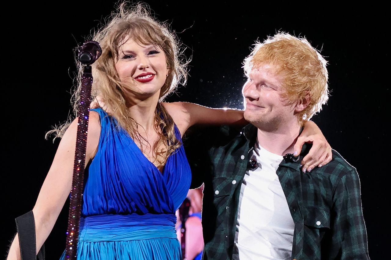 Taylor Swift and Ed SheeranCredit: TAS2024 via Getty