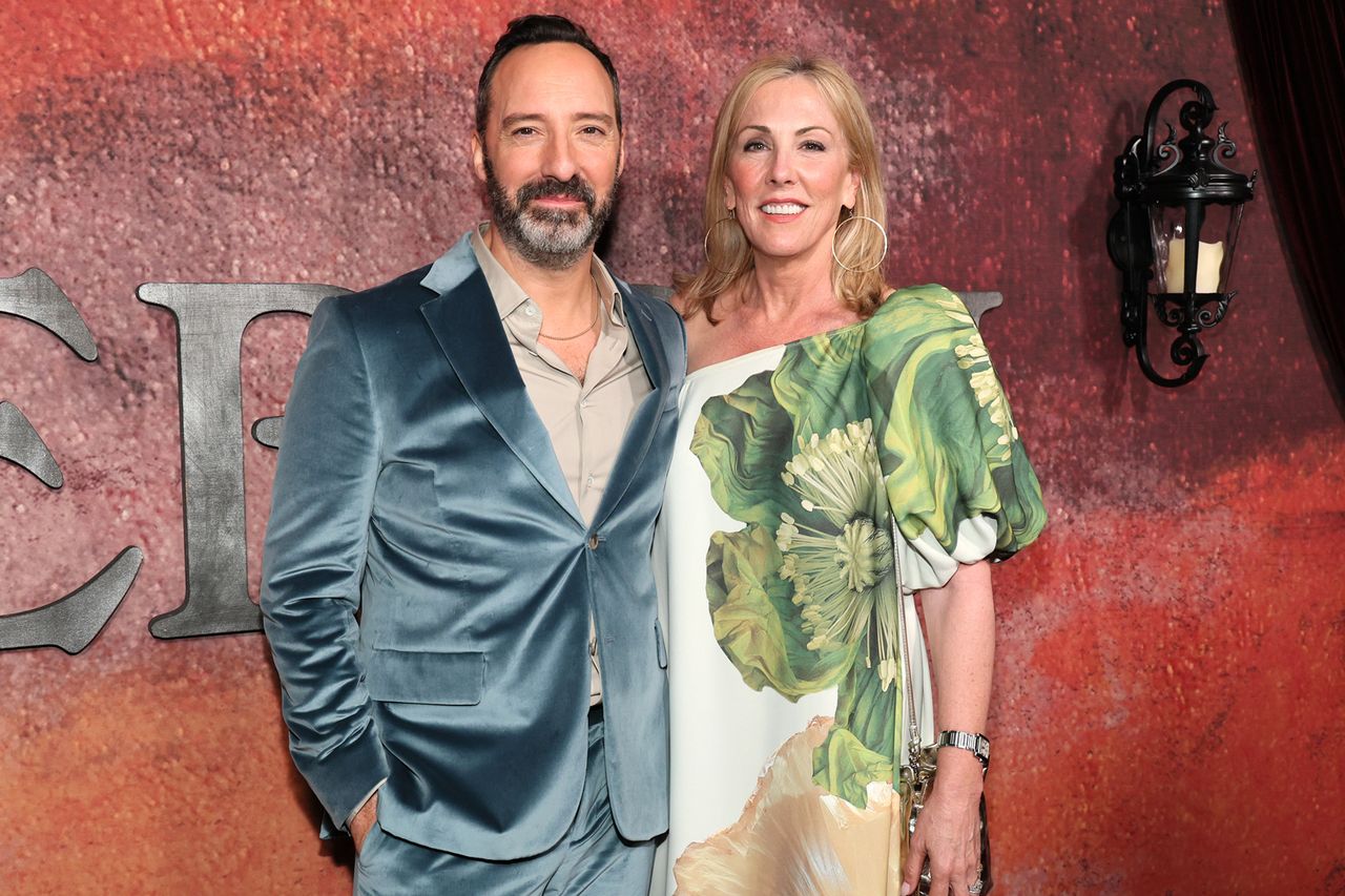 Tony Hale and Martel Thompson Hale attend 'The Decameron' Clips & Conversation on July 24, 2024, in New York CityCredit: Dia Dipasupil/Getty