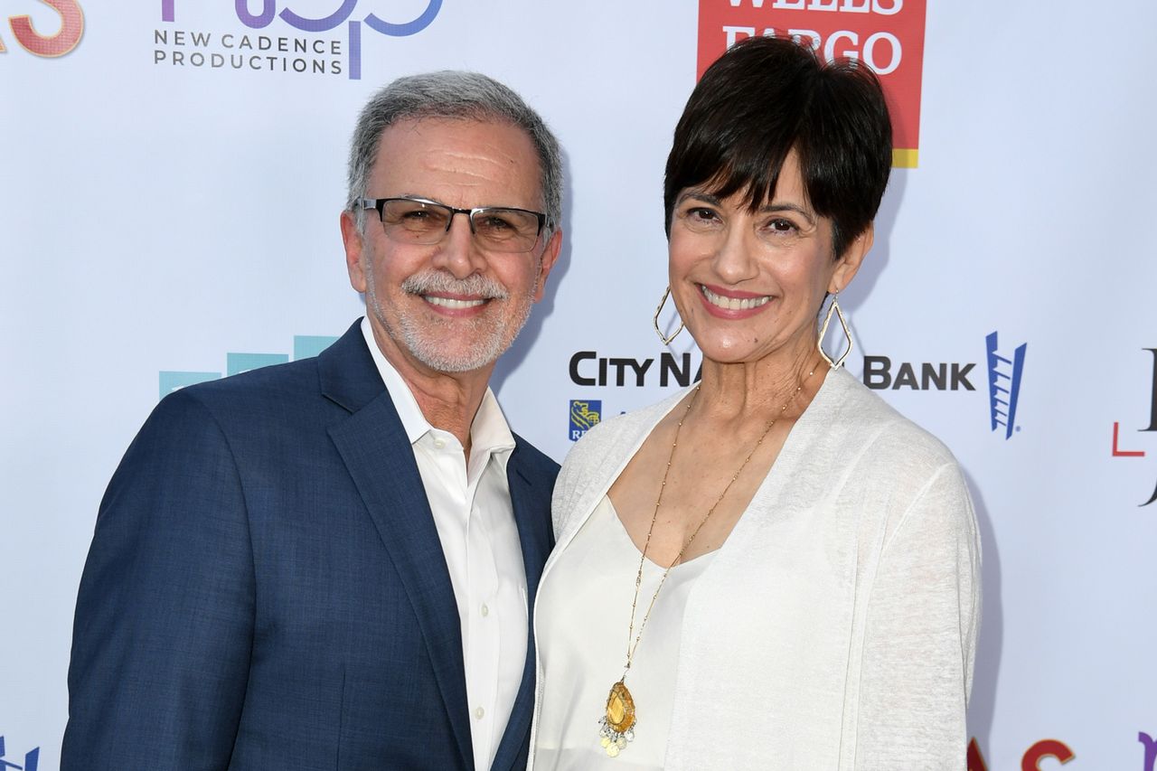 Tony Plana and Ada Maris attend the premiere for 