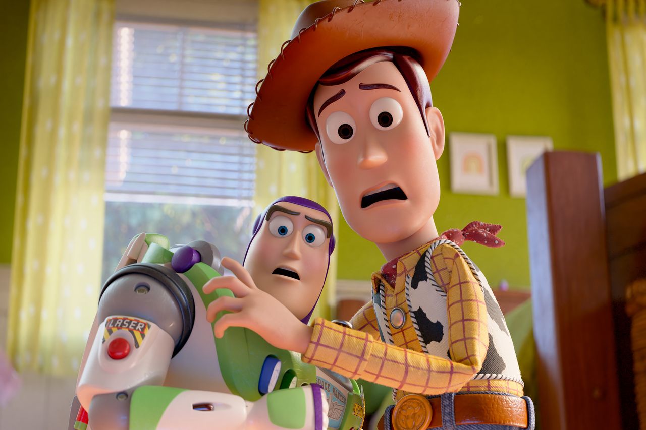 Buzz Lightyear (voiced by Tim Allen) and Woody (voiced by Tom Hanks) in 'Toy Story 5'Credit: Disney/Pixar