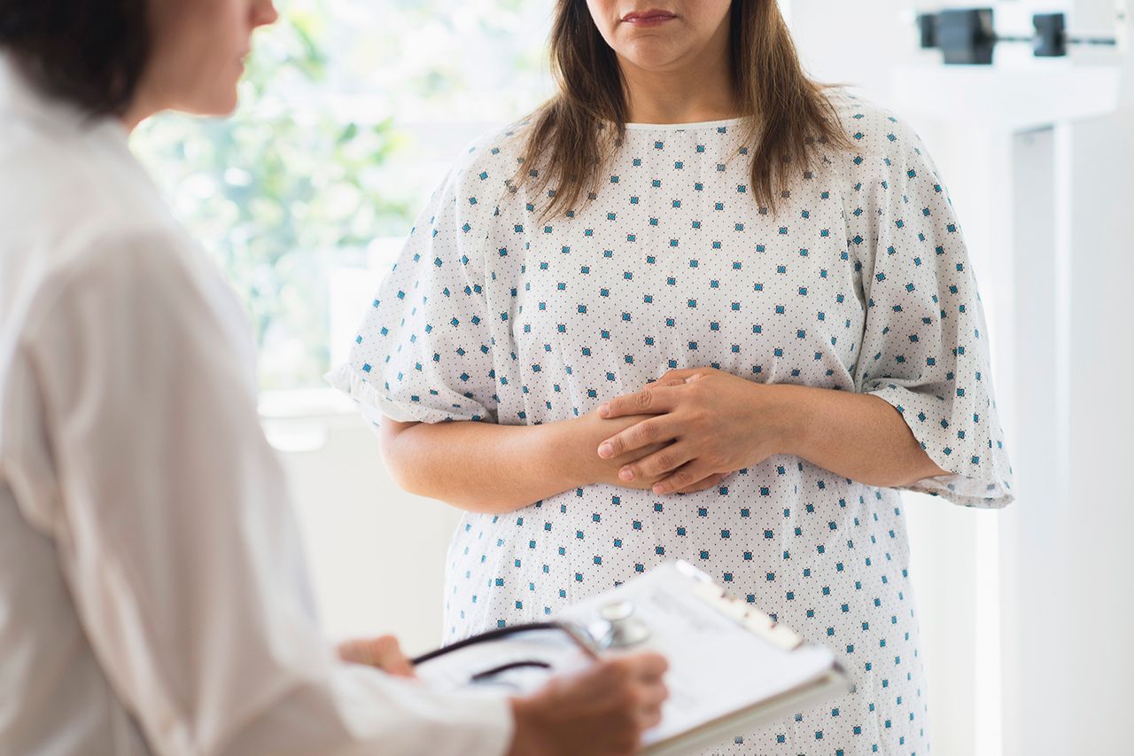 Stock image of a female patient talking to her doctorCredit: Getty