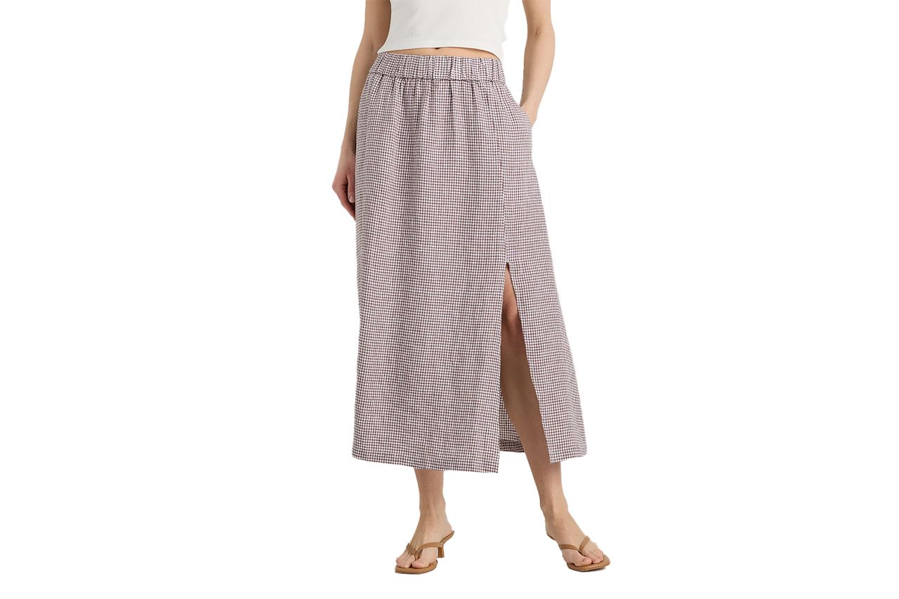 European Linen Maxi Skirt Credit: Quince