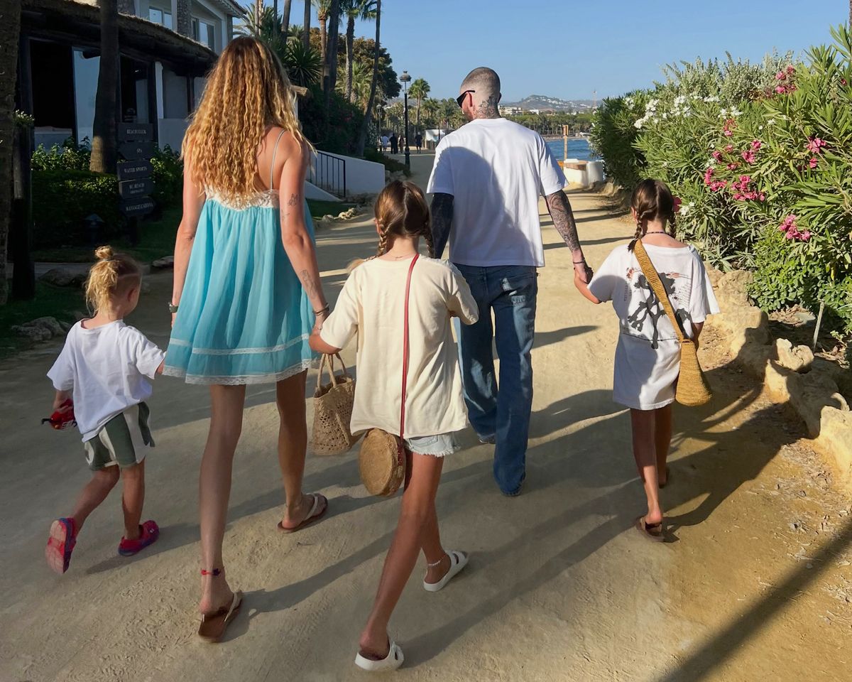 Adam Levine and Behati Prinsloo with their kidsCredit: Adam Levine/Instagram
