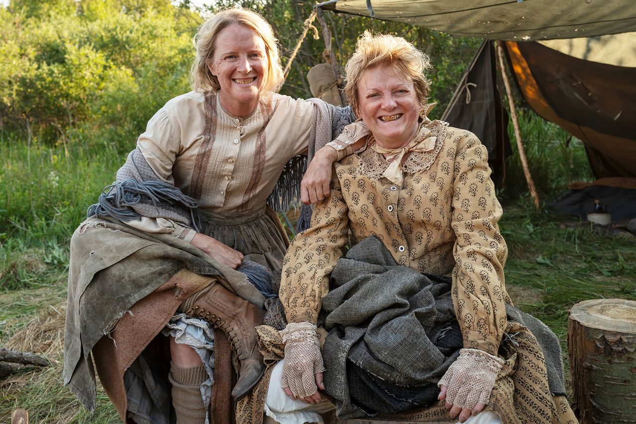 Andrea Greening and Alison Arngrim in ‘Little House on the Prairie’ revivalCredit: Eric Zachanowich/Netflix