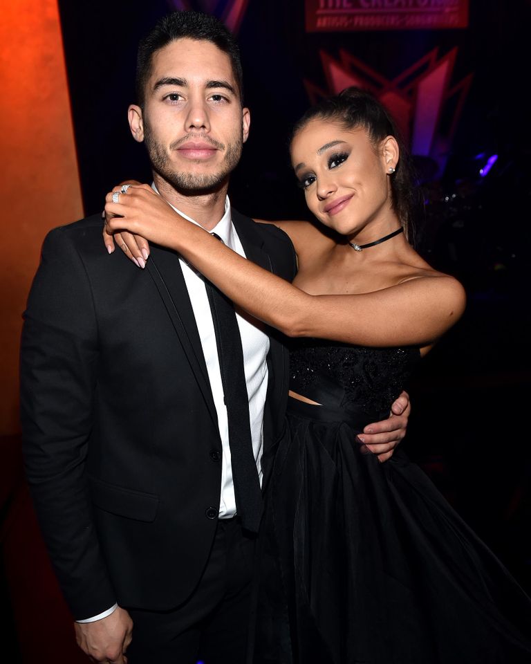 Ricky Alvarez and Ariana Grande are pictured in February 2016Credit: John Shearer/Getty