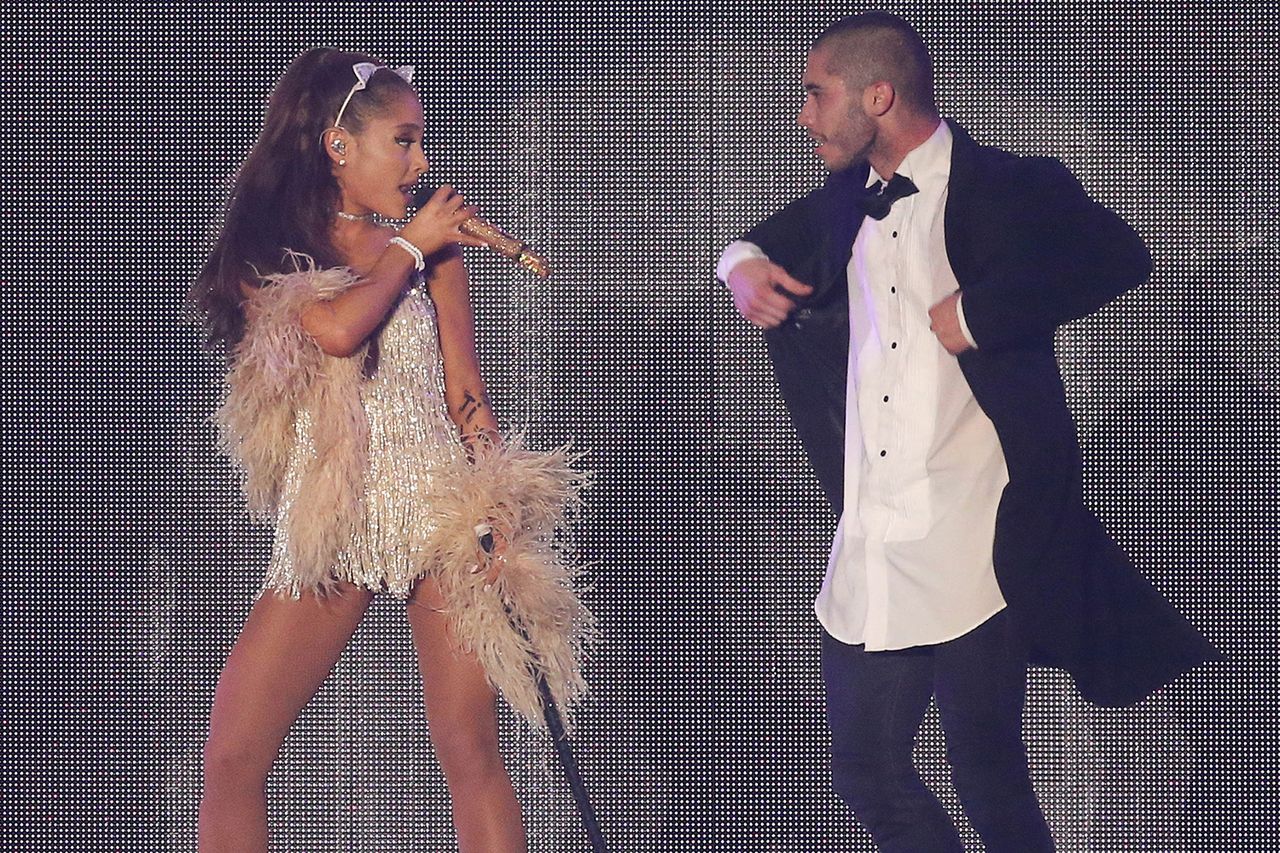 Ariana Grande Performs In Milan with Ricky Alvarez on May 25, 2015. Ariana Grande and Ricky Alvarez in 2015.Credit: Robino Salvatore/GC Images