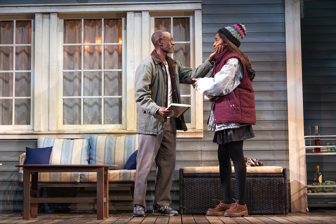 Don Cheadle and Ayo Edebiri in ‘Proof’ on BroadwayCredit: Matthew Murphy