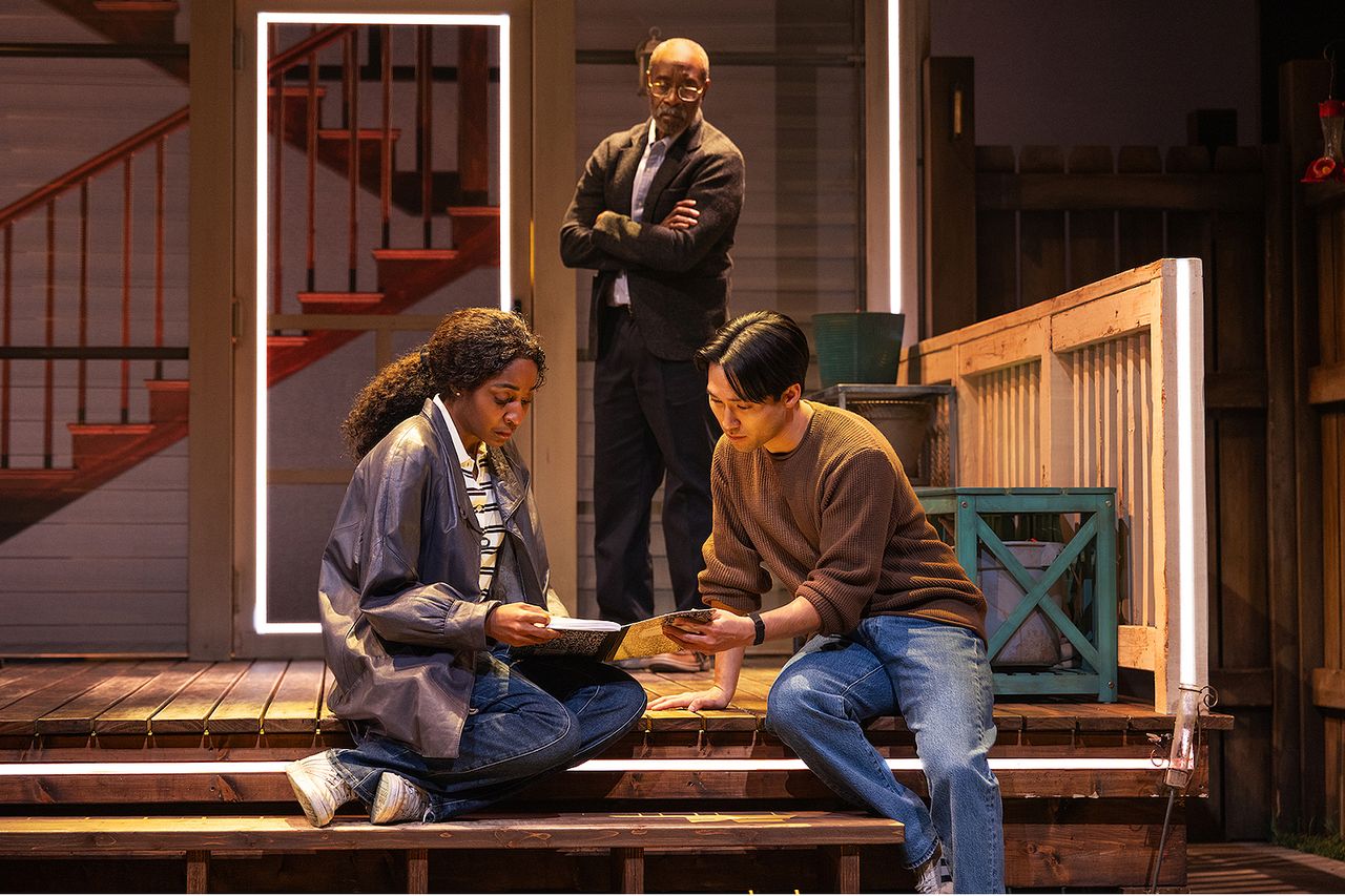 Ayo Edebiri, Don Cheadle and Jin Ha in ‘Proof’ on BroadwayCredit: Matthew Murphy