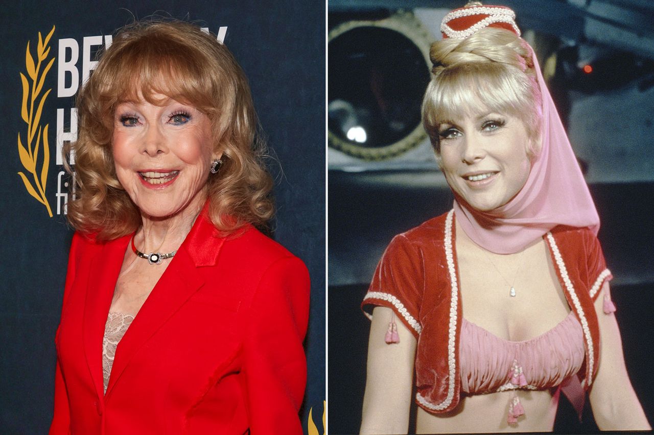 Barbara Eden in April 2026; Barbara Eden in a 'I Dream of Jeannie' promo photoCredit: Paul Archuleta/Getty; NBCU Photo Bank/Getty