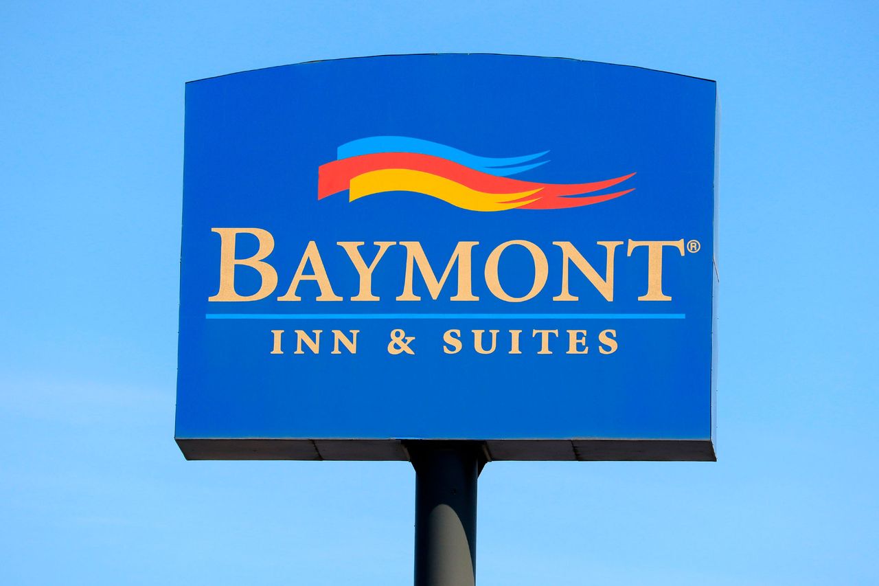 A sign for a Baymont by WyndhamCredit: Don and Melinda Crawford/UCG/Universal Images Group via Getty