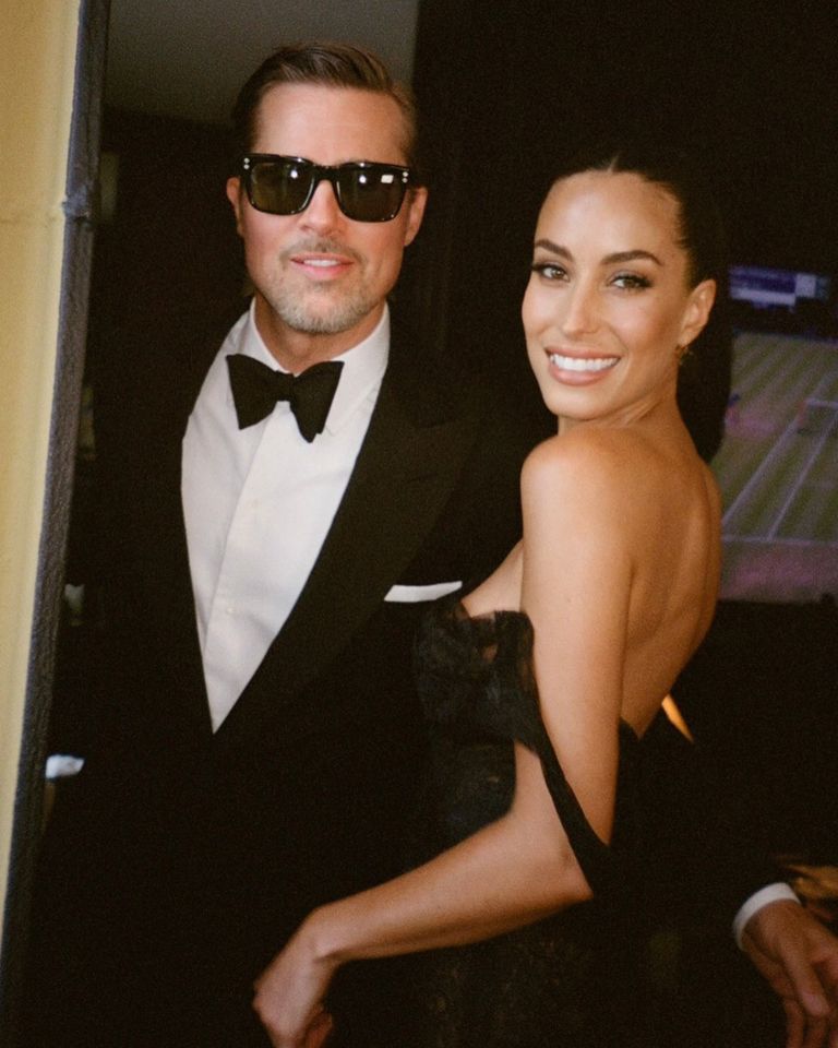 Brad Pitt and Ines de Ramon before Taylor Swift and Travis Kelce’s weddingCredit: Laurie Zanoletti/Instagram