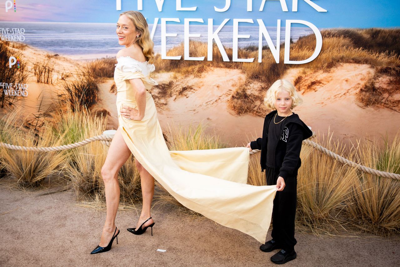 Chloë Sevigny and son Vanja Sevigny Mačković attend the Los Angeles photo call for Peacock’s ‘The Five Star Weekend’ at Billy Wilder Theater at The Hammer Museum on July 08, 2026.Credit: Emma McIntyre/WireImage