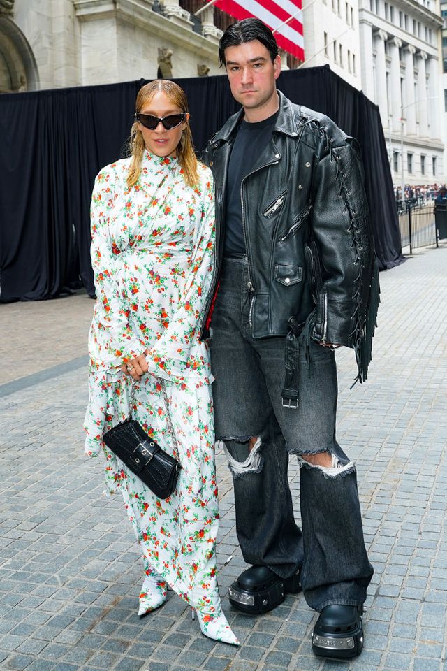 Chloë Sevigny and Siniša Mačković attend Balenciaga Spring 2023 at the New York Stock Exchange on May 22, 2022.Credit: Sean Zanni/Patrick McMullan via Getty