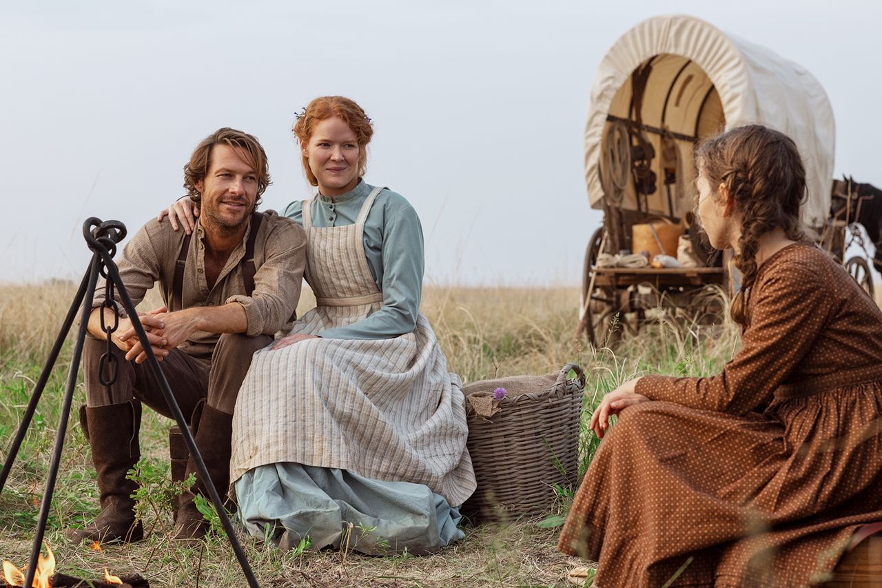 Luke Bracey, Crosby Fitzgerald and Alice Halsey on ‘Little House on the Prairie’Credit: Eric Zachanowich/Netflix