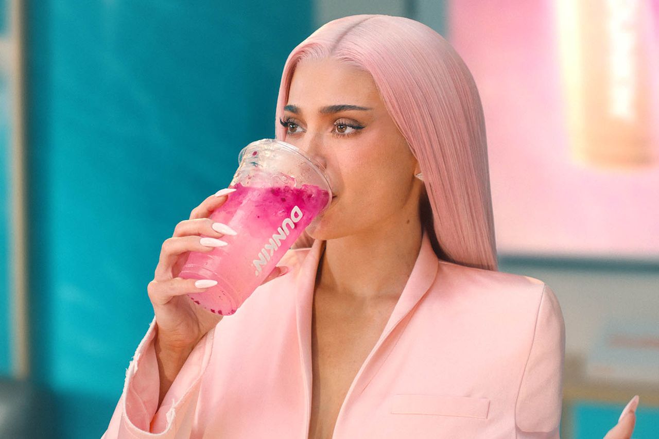 Kylie Jenner Brings the ‘Playful’ and ‘Confident’ King Kylie Era ’Back to Life’ in New Dunkin’ Drink Collection Kylie Jenner Brings King Kylie to the Boardroom in New Dunkin’ CampaignCredit: Dunkin'