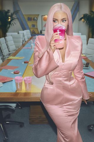 Kylie Jenner Brings the ‘Playful’ and ‘Confident’ King Kylie Era ’Back to Life’ in New Dunkin’ Drink Collection Kylie Jenner Brings King Kylie to the Boardroom in New Dunkin’ CampaignCredit: Dunkin'