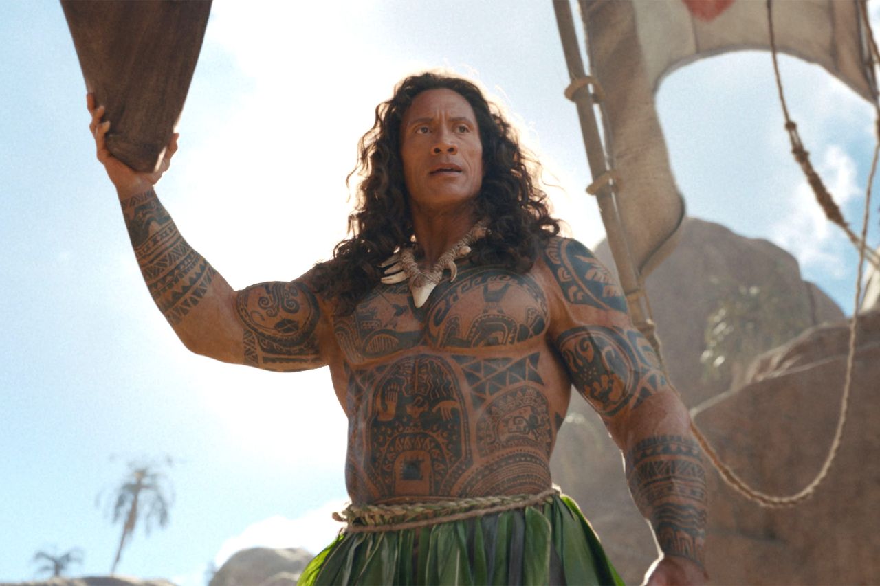Dwayne Johnson as Maui in Disney’s live-action MOANACredit: Disney