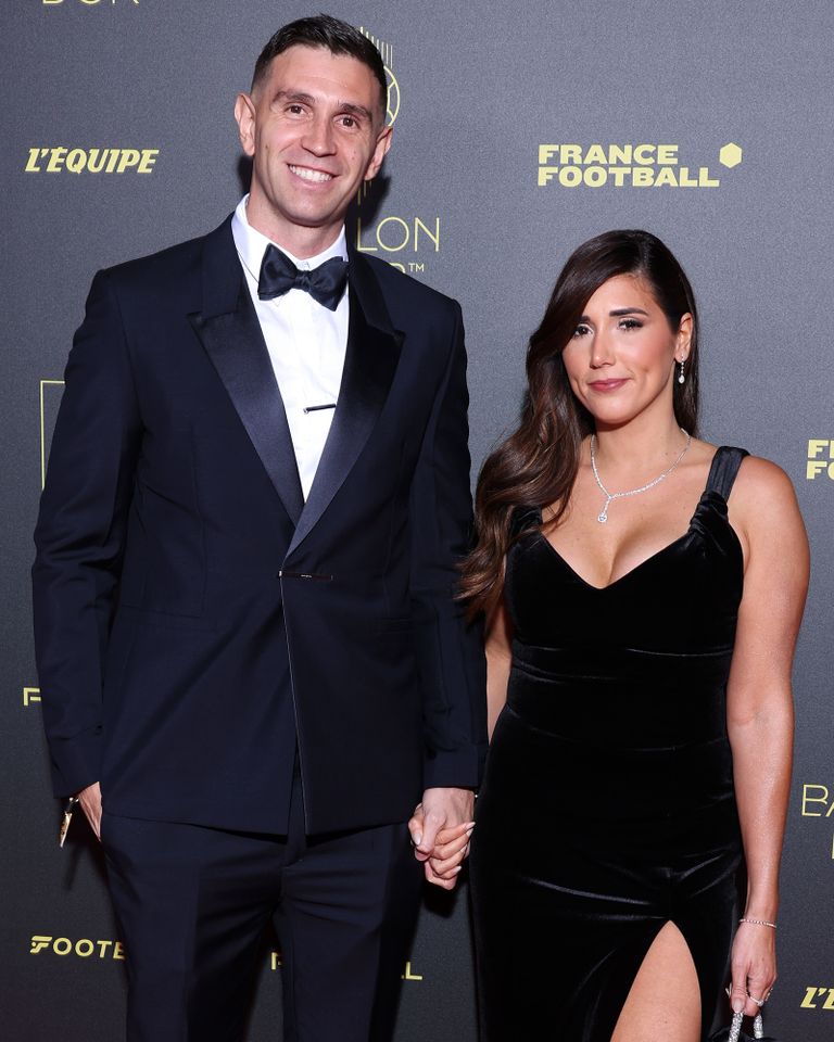 Emiliano Martínez and Amanda “Mandinha” Martínez on October 30, 2023 in Paris, FranceCredit: Pascal Le Segretain/Getty