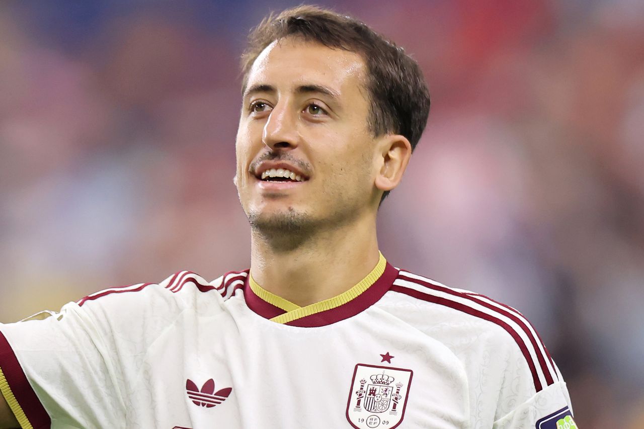Mikel Oyarzabal of Spain on Tuesday, July 14Credit: Hector Vivas - FIFA/FIFA via Getty