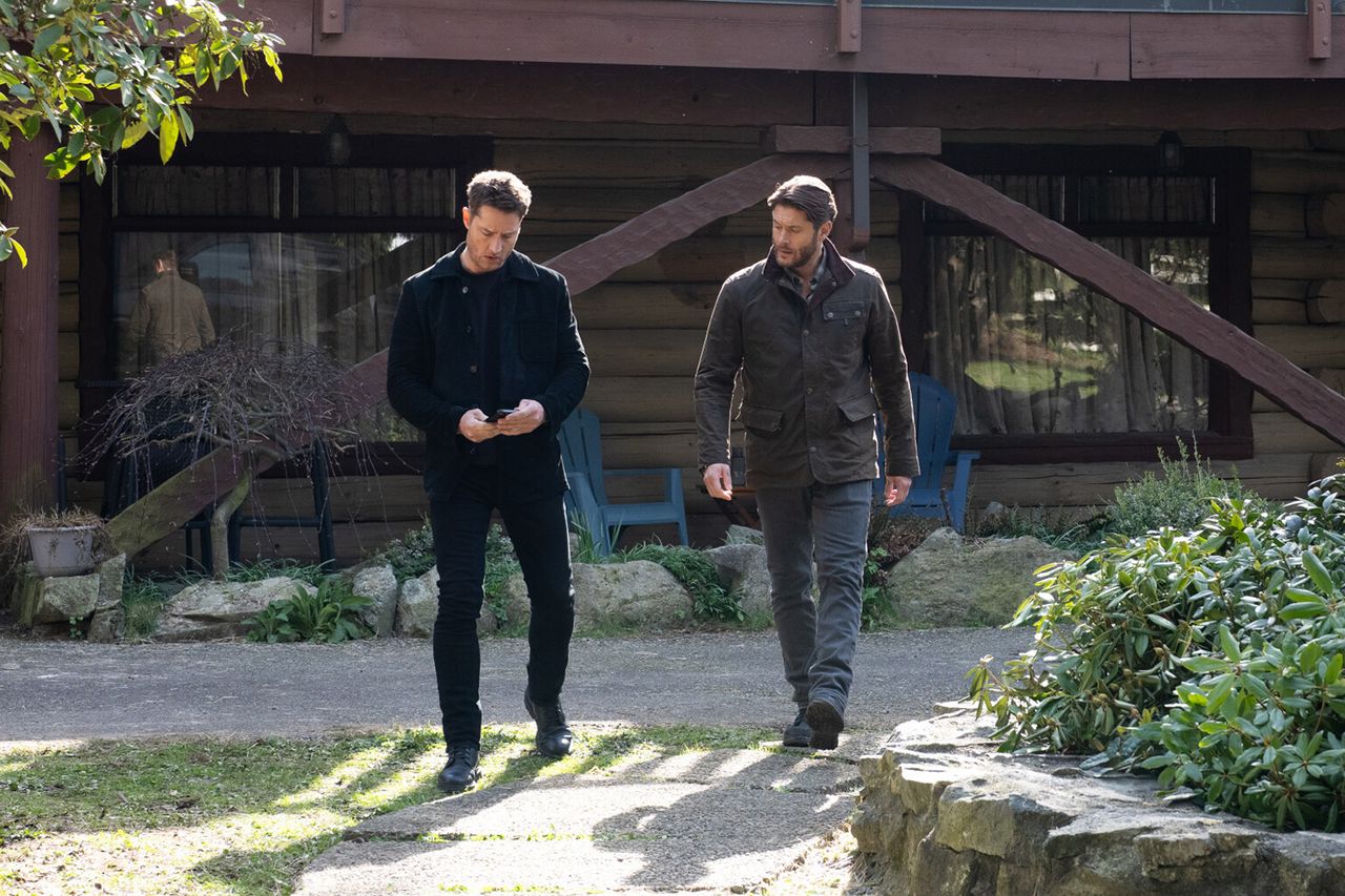 Justin Hartley and Jensen Ackles in ‘Tracker’Credit: Darko Sikman/CBS