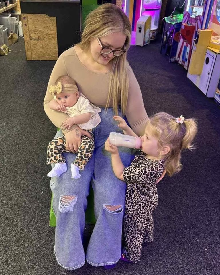Laura Budreviciene and her kids.Credit: Kennedy News and Media