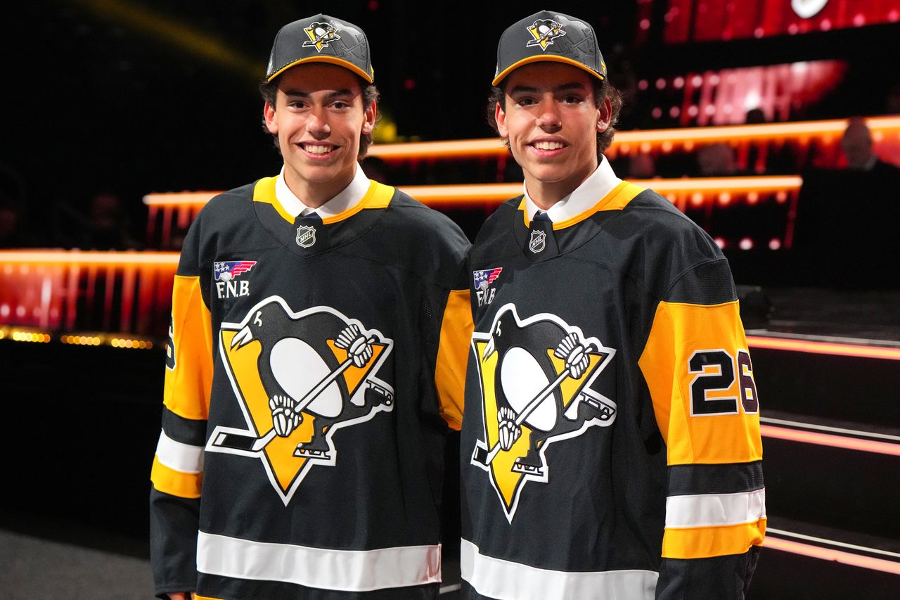 The Penguins made the Ruck brothers’ NHL reunion official in June 2026Credit: Andrea Cardin/NHLI via Getty