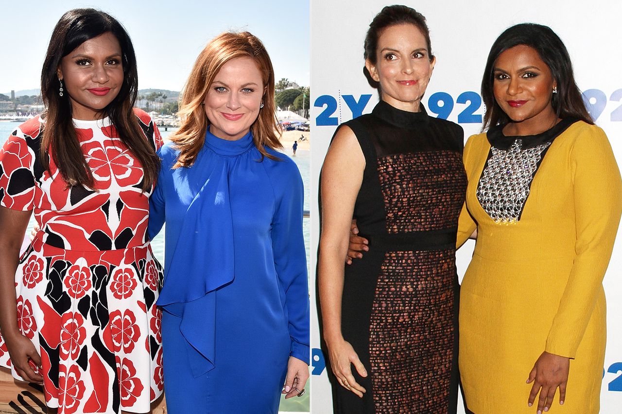 Amy Poehler and Mindy Kaling attends the 