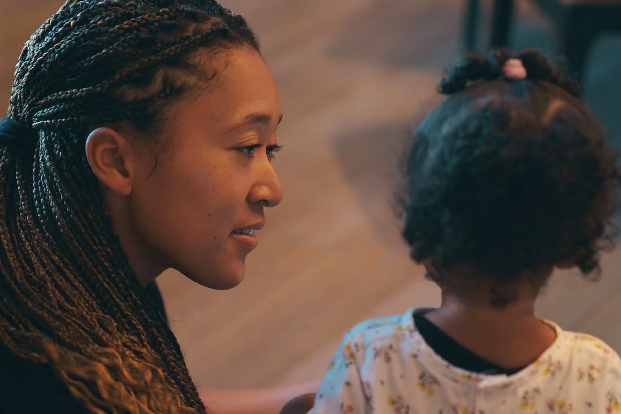 Naomi Osaka with her daughter, Shai.Credit: TUBI