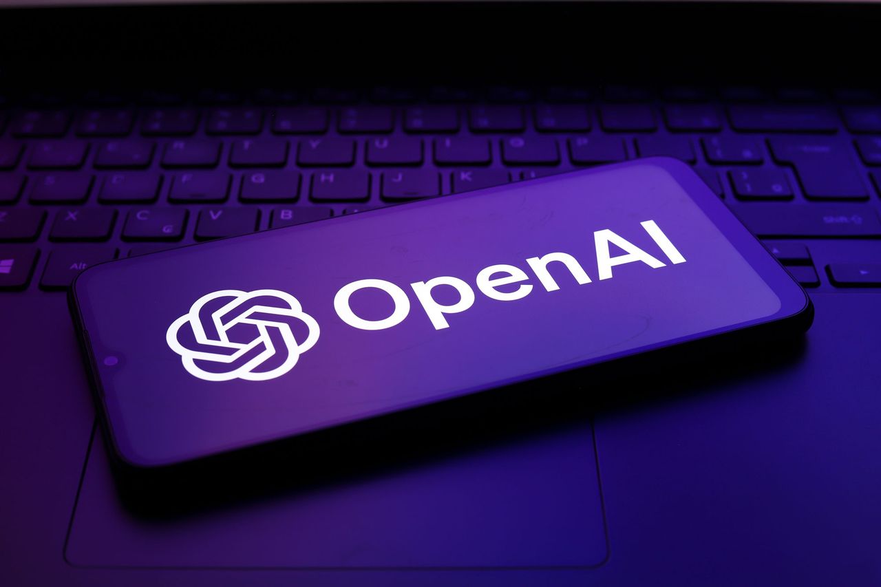 The OpenAI logo appears on the screen of a smartphoneCredit: Jaque Silva/NurPhoto via Getty